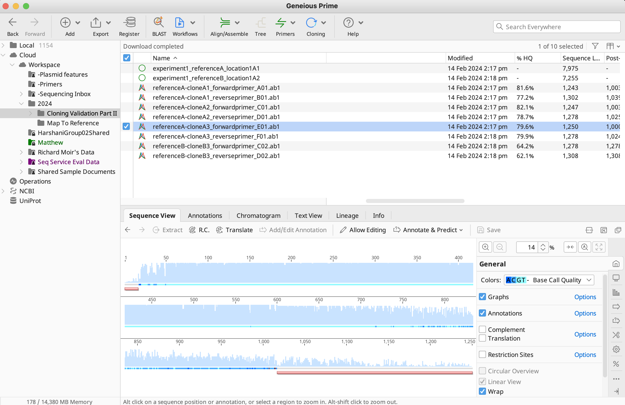 shared sequence analytics